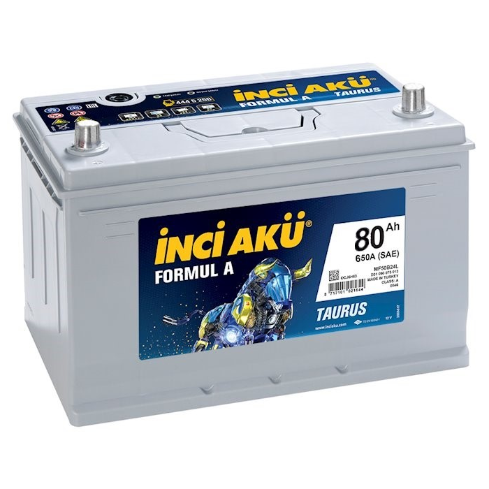 İnci Akü 80 AH Asia Formula L+