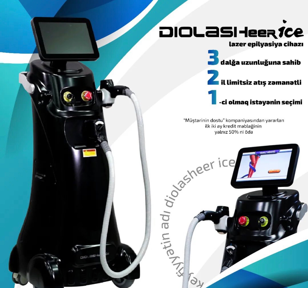 Diolasheer ice lazer aparatı