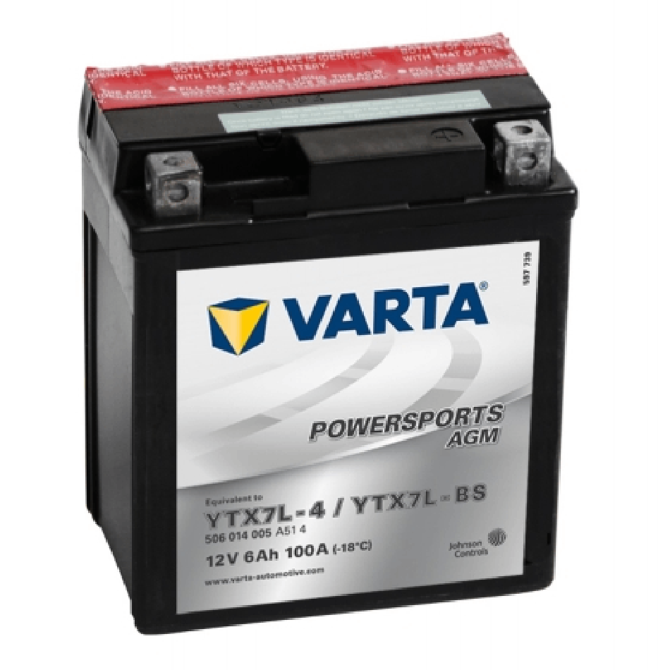 Varta moto AGM 6AH YTX 7L-BS