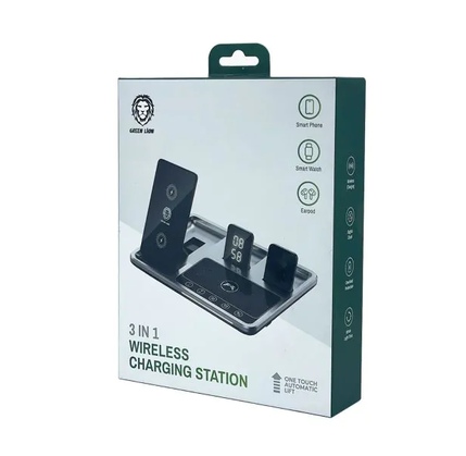 Simsiz enerji toplama cihazı Green Lion 4 in 1 15W - Black