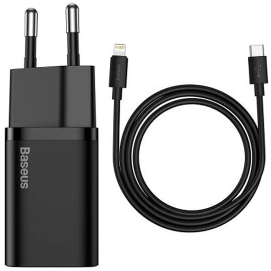 Baseus Super Si Quick Charger Type-C to Lightning 20W 1M TZCCSUP-B01 Black