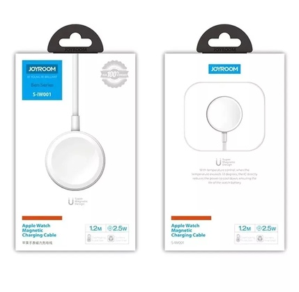 Simsiz enerji toplama cihazı JOYROOM S-IW001S Iwatch Magnetic Wireless Charger 1.2M