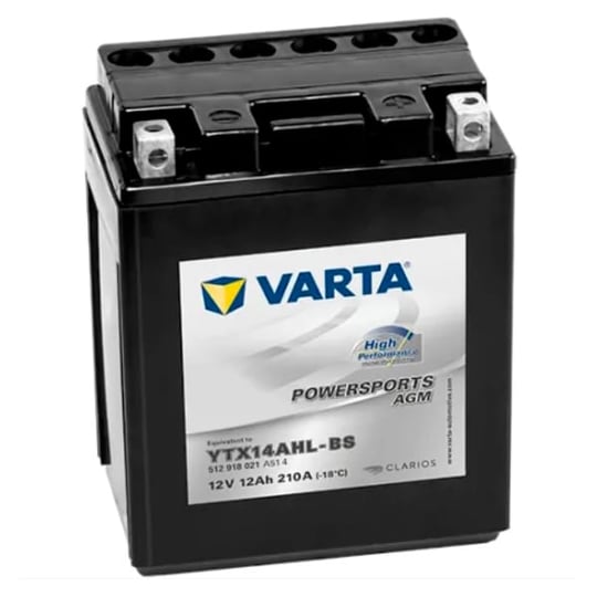 VARTA 12 AH YTX14AHL-BS POWERSPORTS AGM HIGH PERFORMANCE