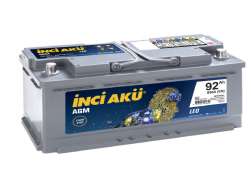 İnci Akü AGM 92 Ah R+