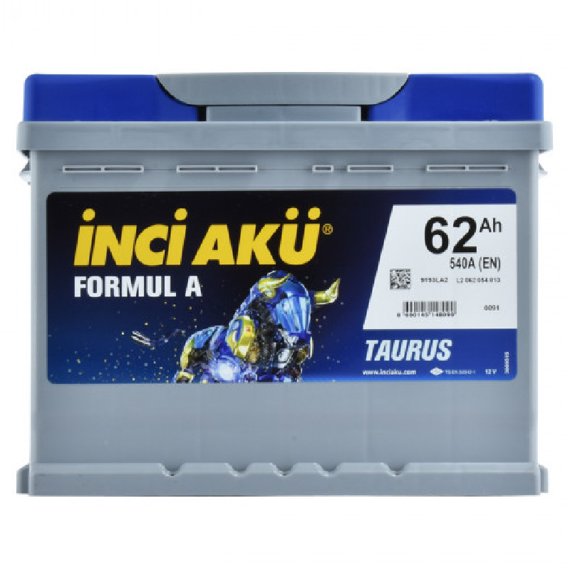 İnci Akü 62 AH Formula R+